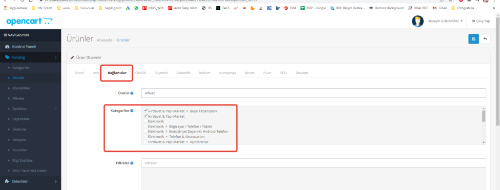 2021-11-23_19-33-33-1024x389 OpenCart Yönetici Ekranına Kategori Seçimine Kolaylık Sağlayacak Çoklu Seçim Özelliği ücretsiz